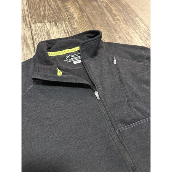 Terramar Men’s Thermowool Wool Blend Half Zip Pullover Black Medium - Picture 4 of 8